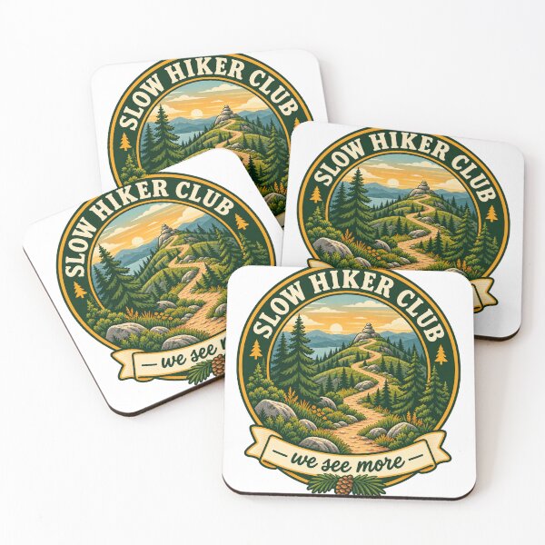 Item preview, Slow Hiker Club We See More Trail Badge Gift designed and sold by ys96.