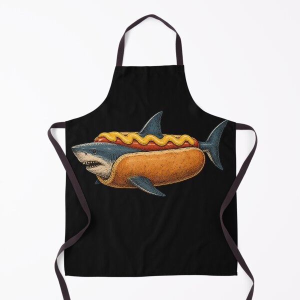 Item preview, Shark Hot Dog Funny Ocean Food Humor designed and sold by BrockmeyeSB.