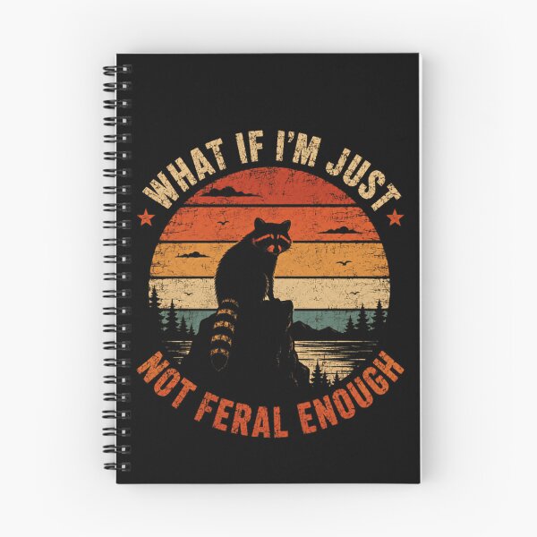 Item preview, What If I'm Just Not Feral Enough Raccoon Wildlife Animal Fan designed and sold by JonesFlora2025.