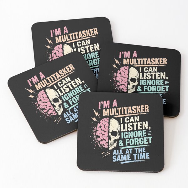 Item preview, I'm A Multitasker I Can Listen, Ignore & Forget All At The Same Time Funny Multitasking Humor Quote designed and sold by RetroMini2026.