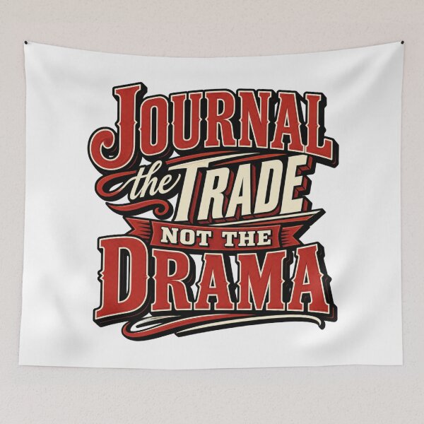 Item preview, Journal the Trade Not the Drama Trading Humor designed and sold by VolatilityEdge.