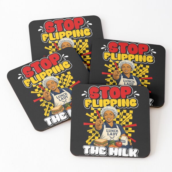 Item preview, Stop Flipping The Milk Lunch Lady Cafeteria Worker School Staff designed and sold by BrockmeyeSB.