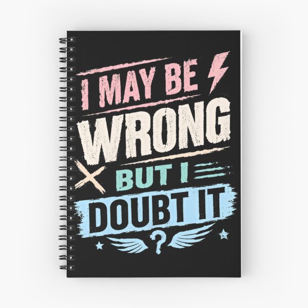 Item preview, I May Be Wrong But I Doubt It Funny Sarcastic Quote Personality designed and sold by RetroMini2026.