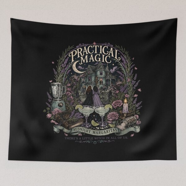 Item preview, black cat practical magic witch sisters margaritas halloween designed and sold by ToddLouis61.