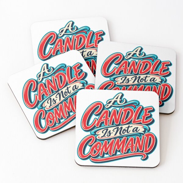 Item preview, A Candle Is Not a Command Retro Trading Quote designed and sold by VolatilityEdge.