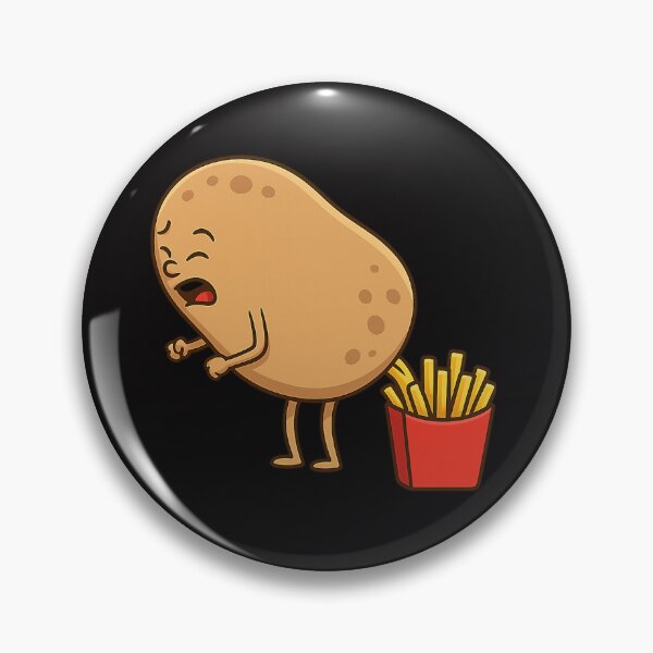 Item preview, Funny Potato Pooping French Fries Cartoon designed and sold by alasadipress.