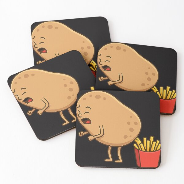 Item preview, Funny Potato Pooping French Fries Cartoon designed and sold by alasadipress.