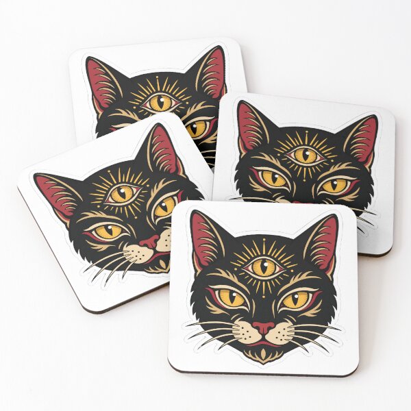 Item preview, occultist black cat designed and sold by Figurativa.
