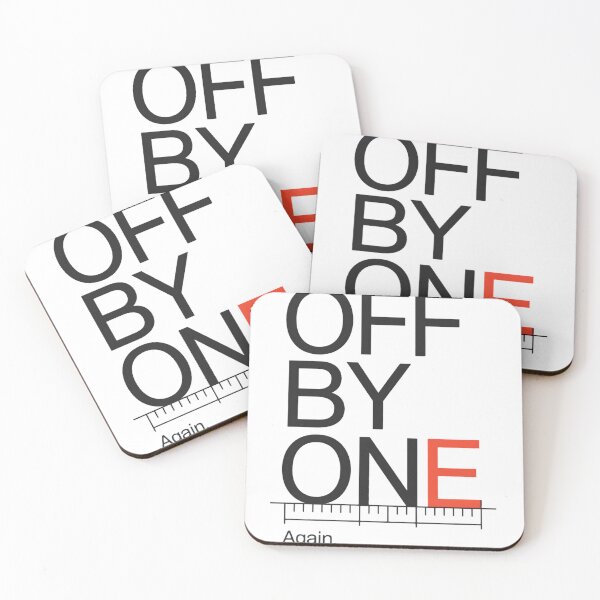 Item preview, Off By One Error Funny Programmer Typography Gift designed and sold by ys96.