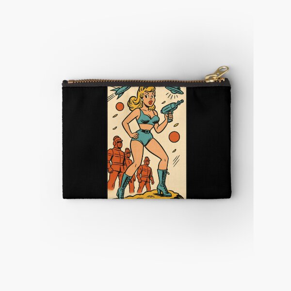 Item preview, Retro Space Pinup Ray Gun Cosmic Adventure designed and sold by Victor Shadehorn.