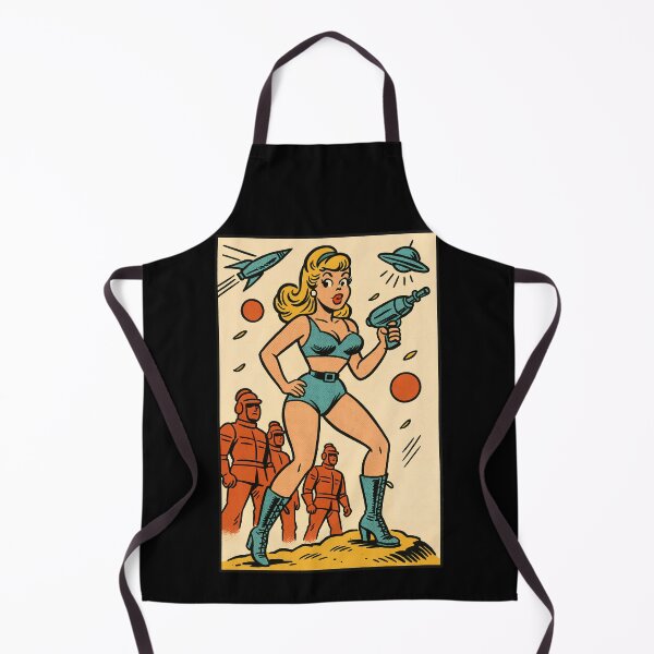 Item preview, Retro Space Pinup Ray Gun Cosmic Adventure designed and sold by Victor Shadehorn.