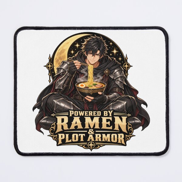 Item preview, Powered by Ramen and Plot Armor designed and sold by Dresut.