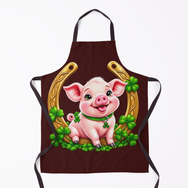 Item preview, Lucky Pig & Golden Horseshoe – St. Patrick’s Day Charm designed and sold by HoMya.