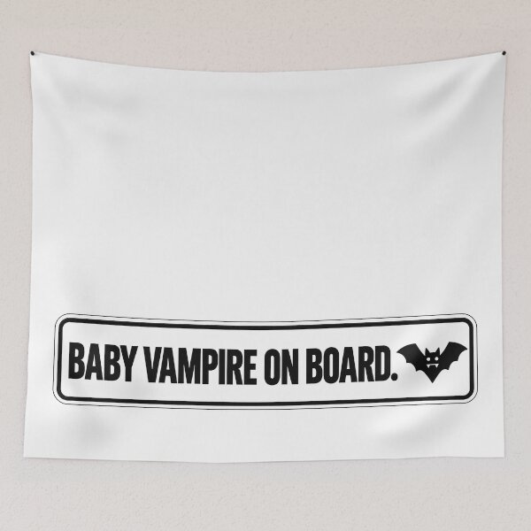 Item preview, BUMPS IN THE ROAD COLLECTION - ⭐ HALLOWEEN EDITION ⭐ - BABY VAMPIRE ON BOARD. designed and sold by WheelieGdArt.