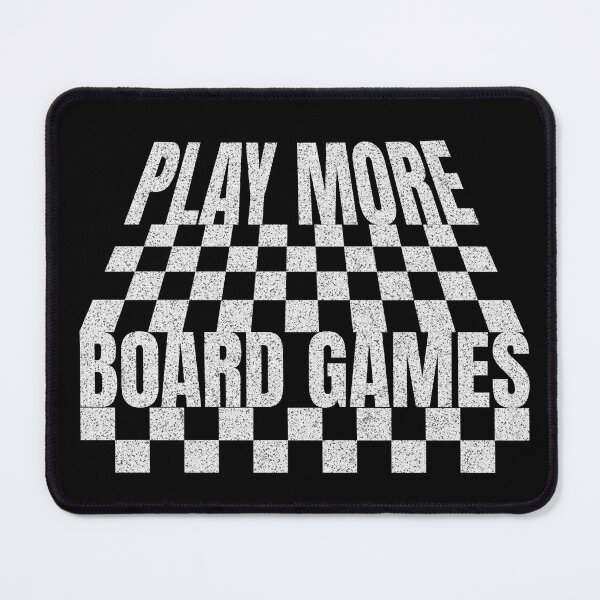 Item preview, Play More Board Games Checkerboard Pattern White designed and sold by TackyTime.
