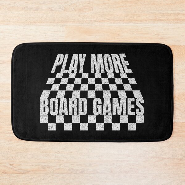 Item preview, Play More Board Games Checkerboard Pattern White designed and sold by TackyTime.