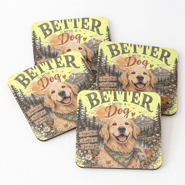 Item preview, Life Is Better With A Dog - Golden Retriever Hiking designed and sold by GenZFashion000.