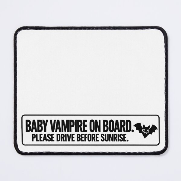 Item preview, BUMPS IN THE ROAD COLLECTION - ⭐ HALLOWEEN EDITION ⭐ - BABY VAMPIRE ON BOARD. PLEASE DRIVE BEFORE SUNRISE designed and sold by WheelieGdArt.