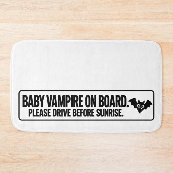 Item preview, BUMPS IN THE ROAD COLLECTION - ⭐ HALLOWEEN EDITION ⭐ - BABY VAMPIRE ON BOARD. PLEASE DRIVE BEFORE SUNRISE designed and sold by WheelieGdArt.