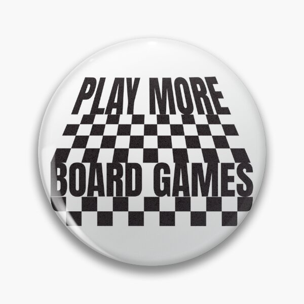 Item preview, Play More Board Games Checkerboard Pattern Black designed and sold by TackyTime.