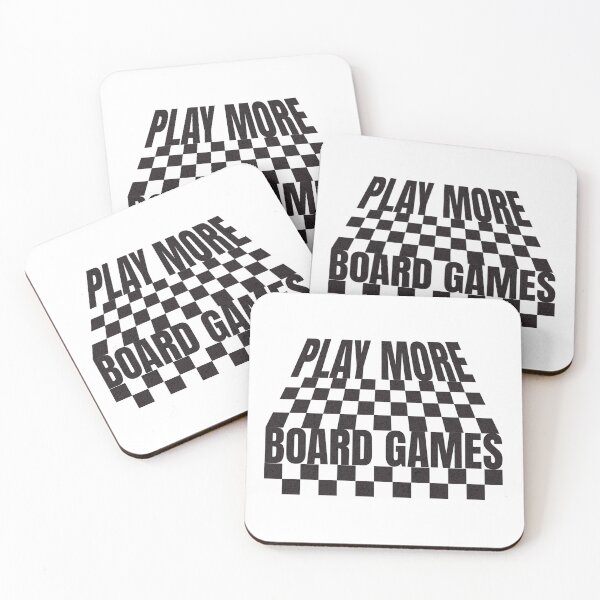 Item preview, Play More Board Games Checkerboard Pattern Black designed and sold by TackyTime.