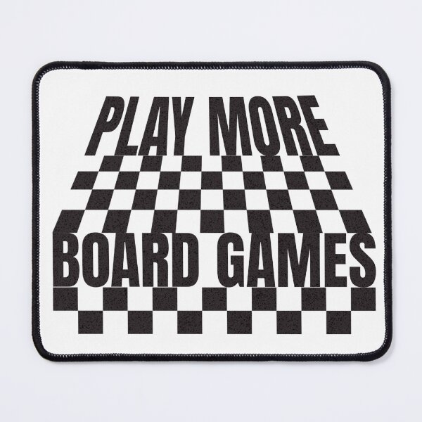 Item preview, Play More Board Games Checkerboard Pattern Black designed and sold by TackyTime.