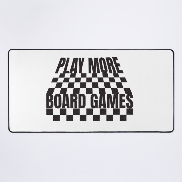 Item preview, Play More Board Games Checkerboard Pattern Black designed and sold by TackyTime.