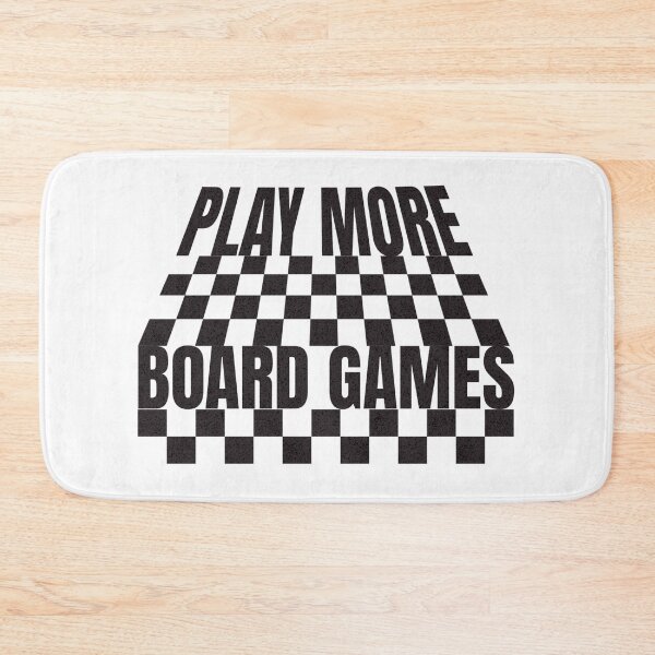Item preview, Play More Board Games Checkerboard Pattern Black designed and sold by TackyTime.
