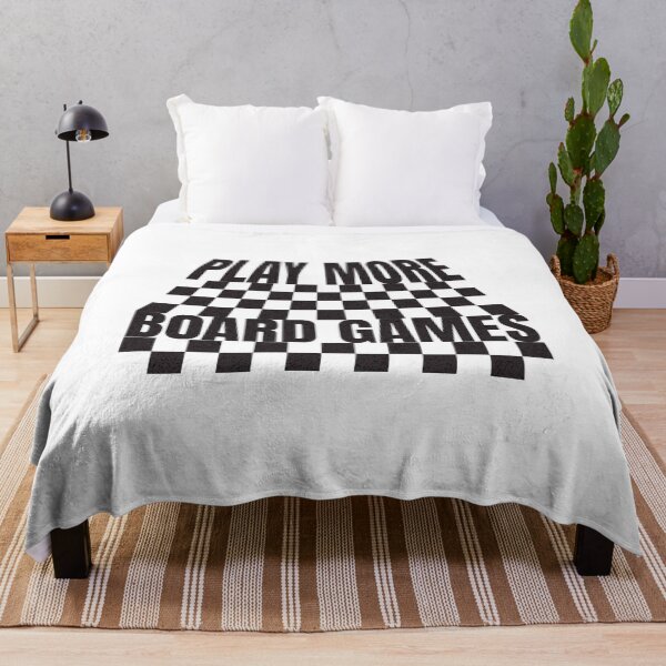 Item preview, Play More Board Games Checkerboard Pattern Black designed and sold by TackyTime.