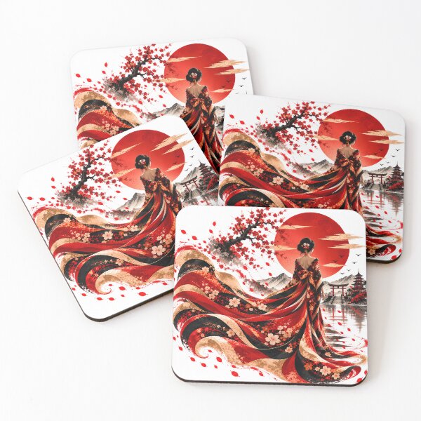 Item preview, Women's Japan Kimono T-shirt – Sakura, Torii and Red Sun designed and sold by J-Impression.