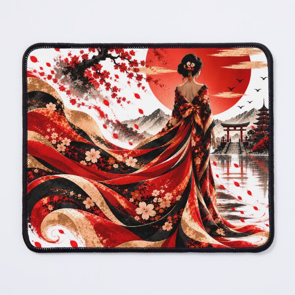 Item preview, Women's Japan Kimono T-shirt – Sakura, Torii and Red Sun designed and sold by J-Impression.