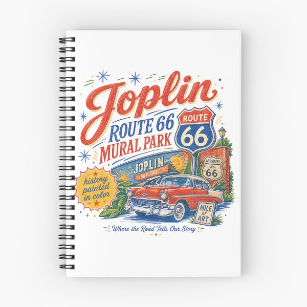 Item preview, Joplin Route 66 Mural Park Vintage Travel Design designed and sold by castillomiami.