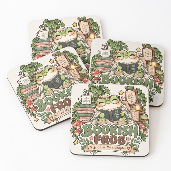 Item preview, Bookish Frog – Cute Reading Frog Just One More Chapter Gift designed and sold by SaNaCreation13.