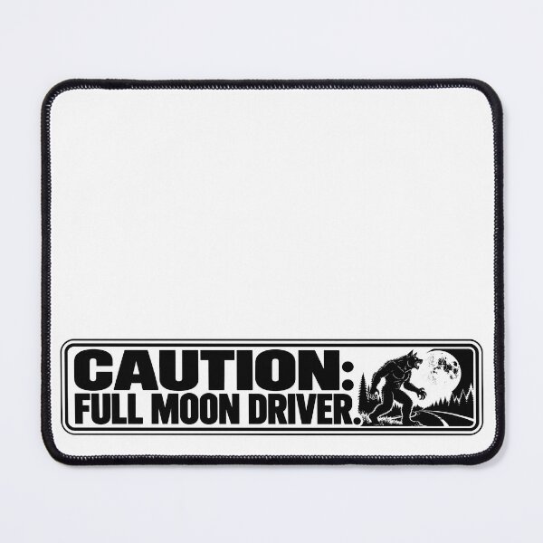 Item preview, BUMPS IN THE ROAD COLLECTION - ⭐ HALLOWEEN EDITION ⭐ - CAUTION FULL MOON DRIVER designed and sold by WheelieGdArt.