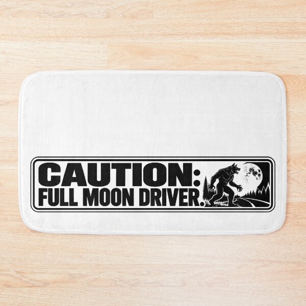 Item preview, BUMPS IN THE ROAD COLLECTION - ⭐ HALLOWEEN EDITION ⭐ - CAUTION FULL MOON DRIVER designed and sold by WheelieGdArt.
