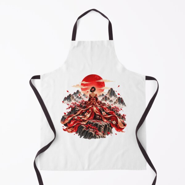 Item preview, Women's Japan Kimono T-shirt – Mountains, Sakura and Red Sun designed and sold by J-Impression.