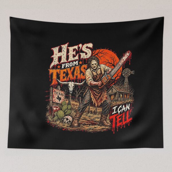 Item preview, Masked Chainsaw Killer Texas Horror Halloween designed and sold by VioletNance.