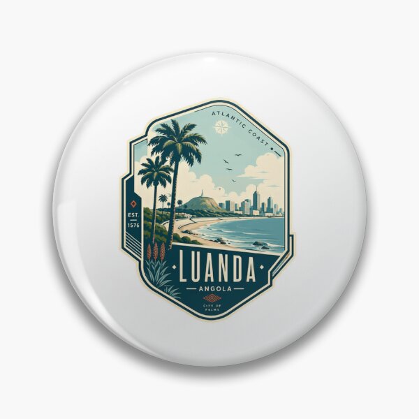 Item preview, Luanda Angola Atlantic Coast Est. 1576 City Of Palms Travel Souvenir designed and sold by Star3NowForMe.