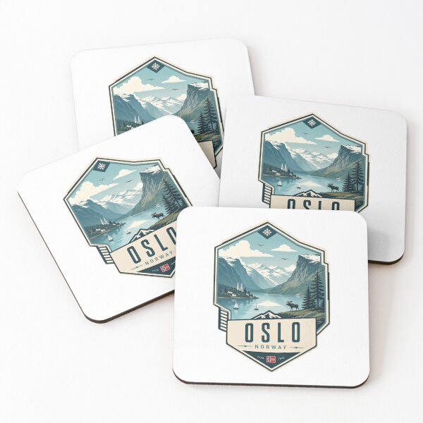 Item preview, Oslo Norway Fjord Mountains Traveler Souvenir designed and sold by Star3NowForMe.