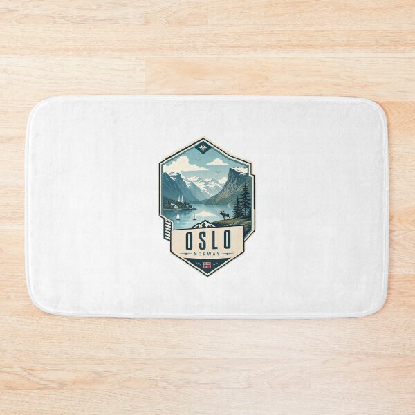 Item preview, Oslo Norway Fjord Mountains Traveler Souvenir designed and sold by Star3NowForMe.