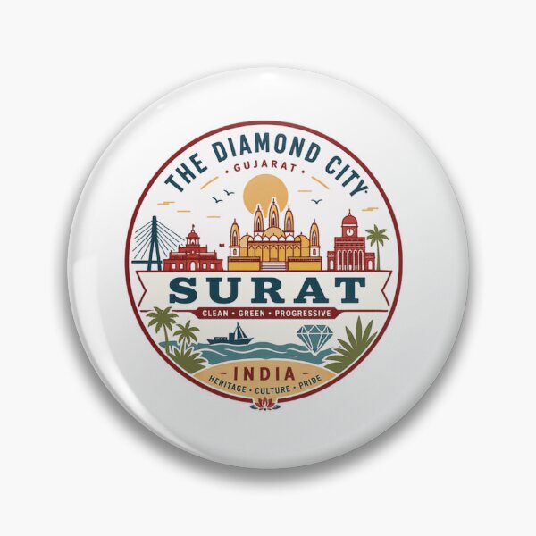 Item preview, Surat The Diamond City Gujarat India Travel City Pride designed and sold by Simsimah26Parks.