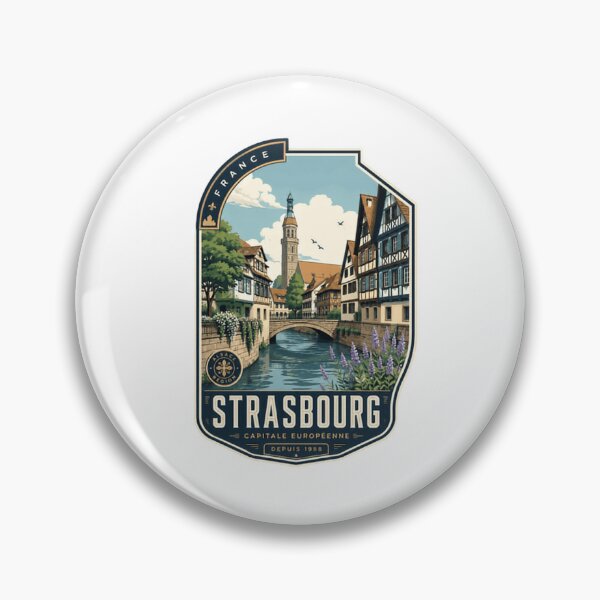 Item preview, Strasbourg Capitale Européenne France Grand Est Région Travel Souvenir designed and sold by Star3NowForMe.