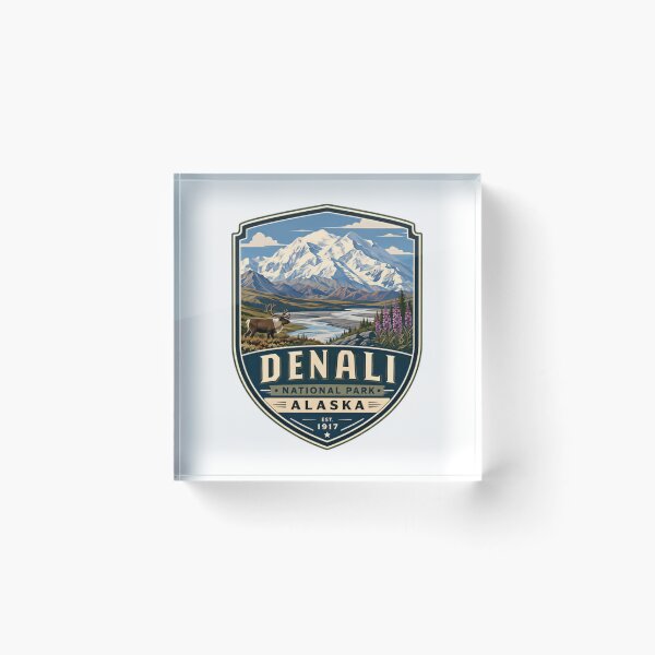 Item preview, Denali National Park Alaska Est. 1917 Wilderness Adventure Souvenir designed and sold by Simsimah26Parks.