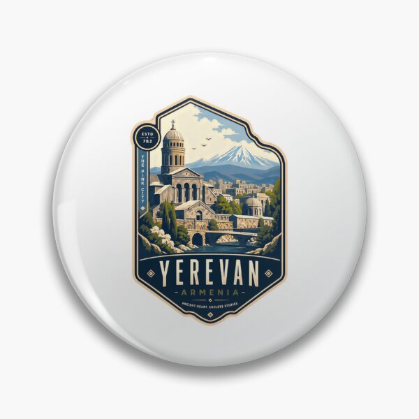 Item preview, Yerevan Armenia The Pink City Estd 782 Ancient Heart Endless Stories designed and sold by Star3NowForMe.