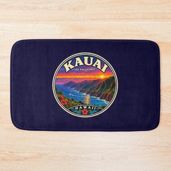 Item preview, Kauai Na Pali Coast Hawaii Vintage Travel Badge designed and sold by Swanny's Custom T-shirt and Gift Designs.