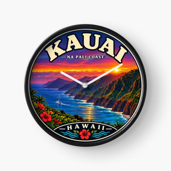 Item preview, Kauai Na Pali Coast Hawaii Vintage Travel Badge designed and sold by Swanny's Custom T-shirt and Gift Designs.