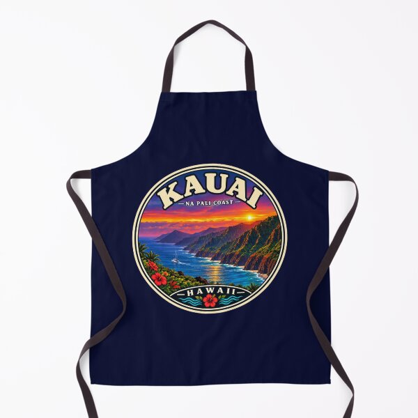 Item preview, Kauai Na Pali Coast Hawaii Vintage Travel Badge designed and sold by Swanny's Custom T-shirt and Gift Designs.