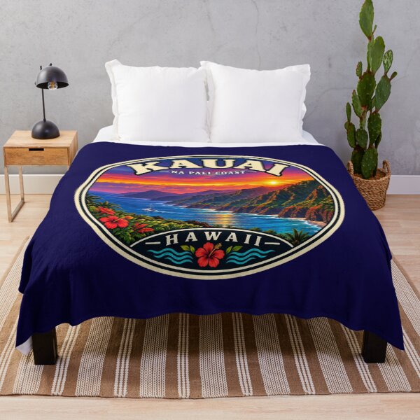 Item preview, Kauai Na Pali Coast Hawaii Vintage Travel Badge designed and sold by Swanny's Custom T-shirt and Gift Designs.