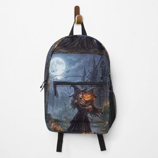 Item preview, Witching Hour Graveyard Pumpkin Moon Halloween Art designed and sold by AfresStudio.