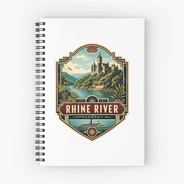 Item preview, Rhine River Germany Travel Landmark Souvenir designed and sold by Star3NowForMe.